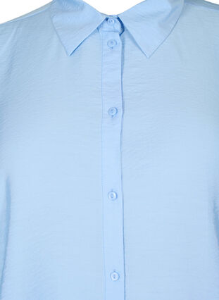 Skjorte i viskose med rynkedetalje, Serenity, Packshot image number 2