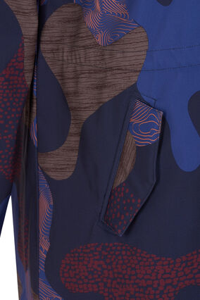 Softshell jakke med hætte, Night S. print, Packshot image number 3