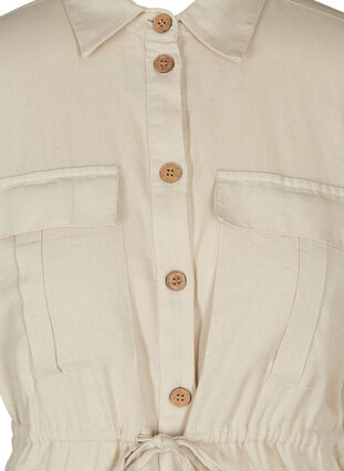 Kortærmet tunika med knapper, As Sample, Packshot image number 2