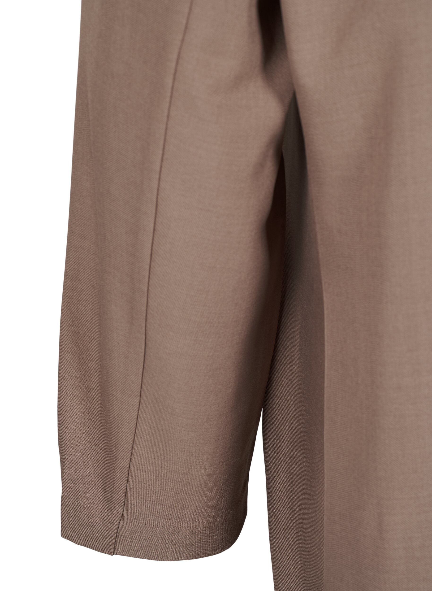 Zizzi Blazerkjole med dobbeltradet knapper, Walnut, Packshot image number 3