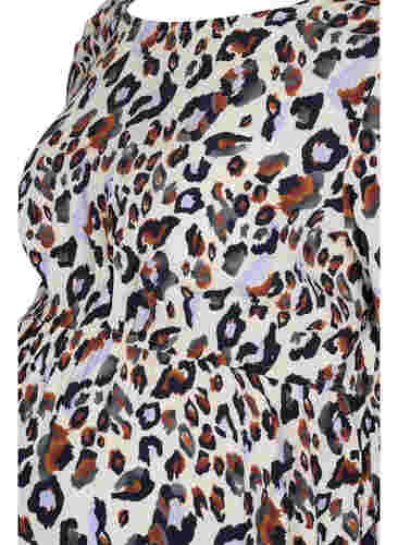 Graviditets bluse i viskose med print, White Leo Print , Packshot image number 2