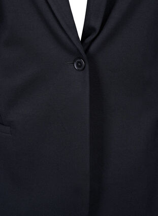 Enkel blazer med knaplukning, Black, Packshot image number 2