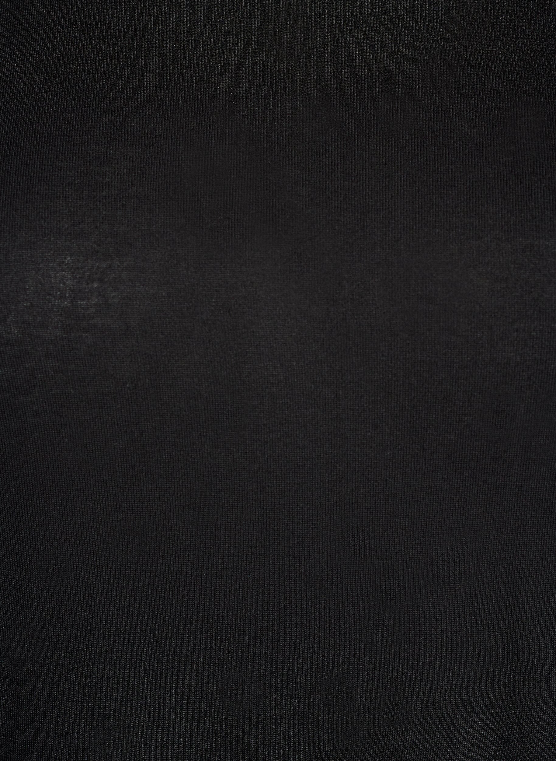 Zizzi Lang&aelig;rmet bluse i uld og viskose, Sort, Packshot image number 2