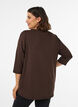 Tr&aelig;ningsbluse med 3/4 &aelig;rmer, Brun, Model image number 2