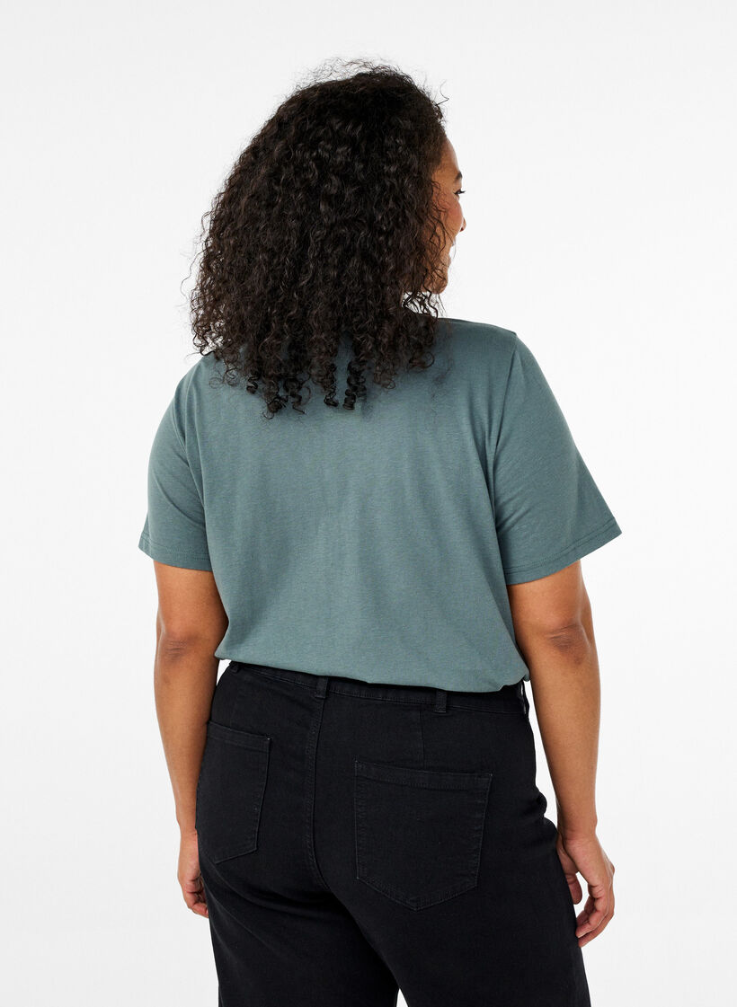 FLASH - T-shirt med motiv, Grøn, Model image number 2