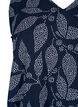 Printet top med v-hals , Navy B. w. Dot Leaf, Packshot image number 2