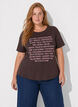 T-shirt med motiv, Brun, Model image number 0