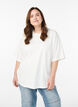 Oversize t-shirt med 1/2 ærmer, Hvid, Model image number 0