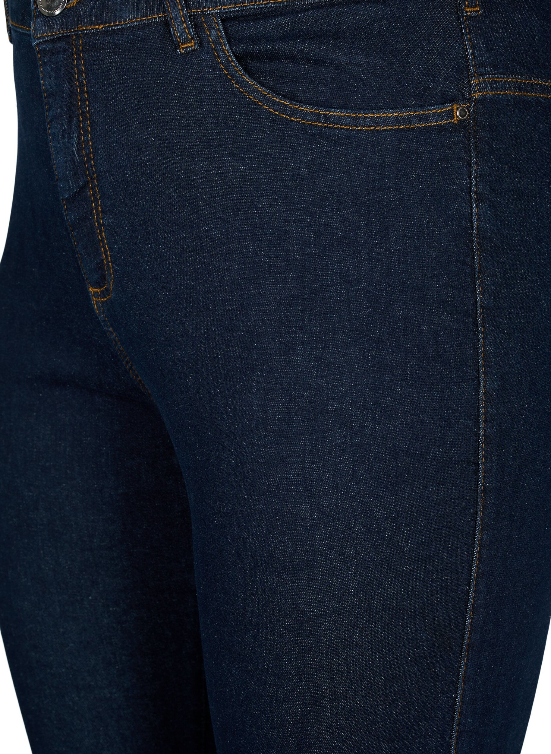 Zizzi Ellen bootcut jeans med h&oslash;j talje, Bl&aring;, Packshot image number 2