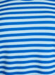 Stribet bluse med lange &aelig;rmer, Bl&aring;, Packshot image number 2