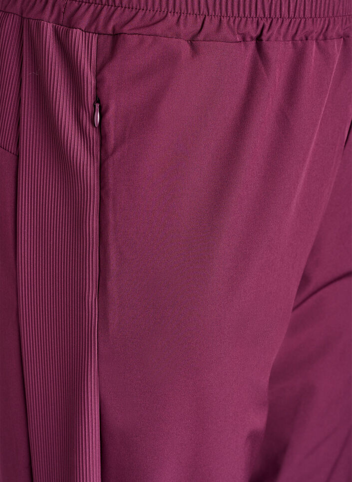 Lette tr&aelig;ningsbukser med lommer, R&oslash;d, Packshot image number 2