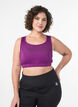 Sports-bh med racerback, Lilla, Model image number 0
