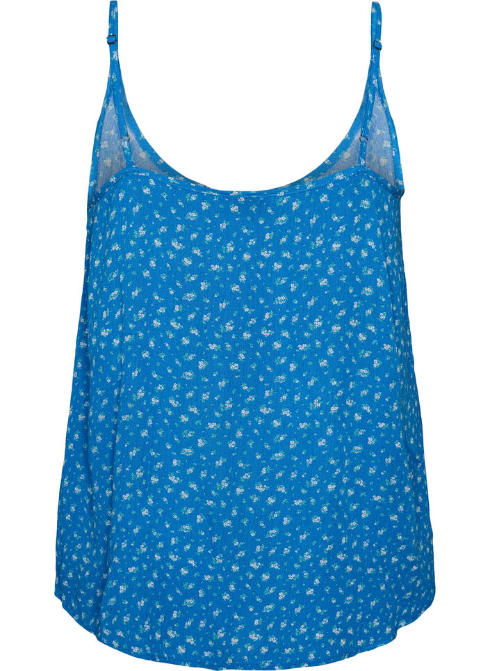 Strop top i viskose, Bl&aring;, Packshot image number 1
