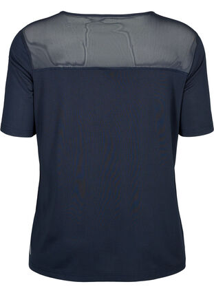 Kortærmet trænings t-shirt med mesh, Night Sky, Packshot image number 1
