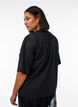 Sporty t-shirt med frontprint, Black, Model image number 1