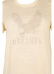 T-shirt med nitter og rund hals, Buttercream, Packshot image number 2