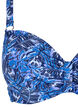 Bikini bh med b&oslash;jle og m&oslash;nster, Bl&aring;, Packshot image number 2