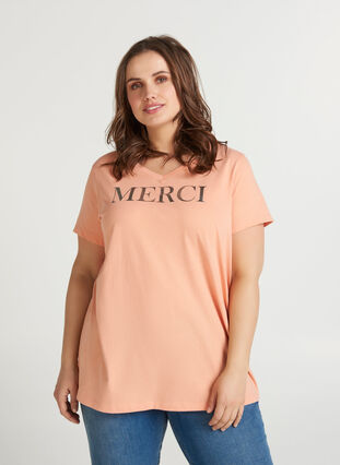 T-shirt med print, Shrimp, Model image number 0