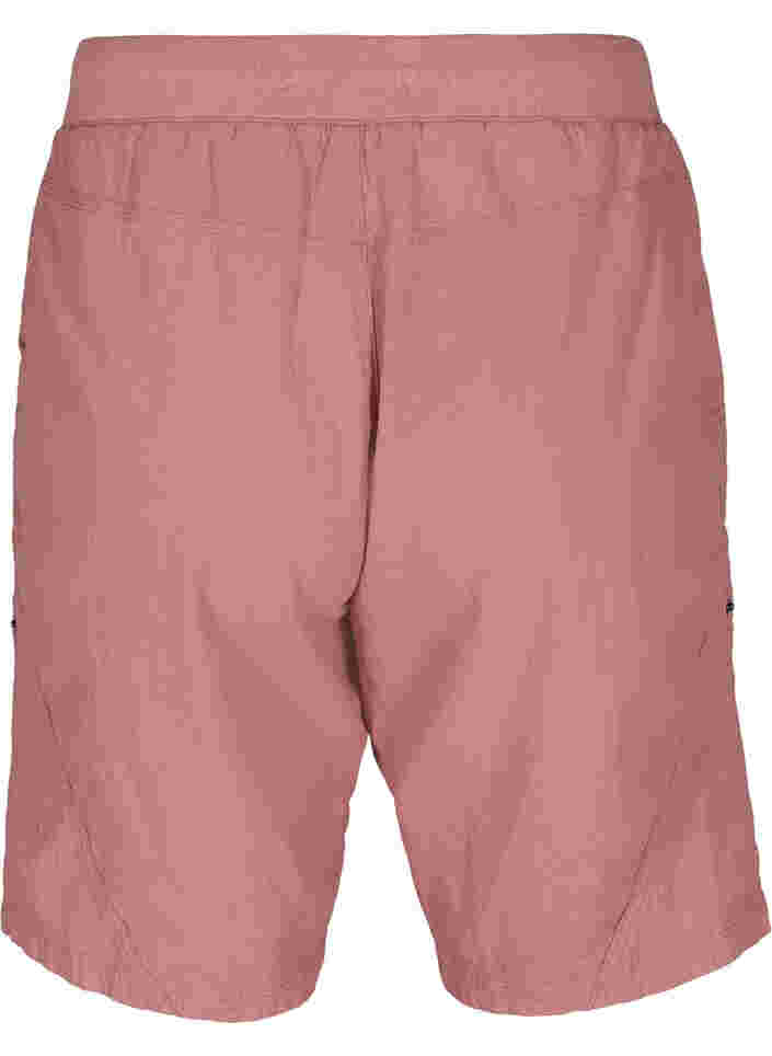 Løse shorts i bomuld, Old Rose, Packshot image number 1