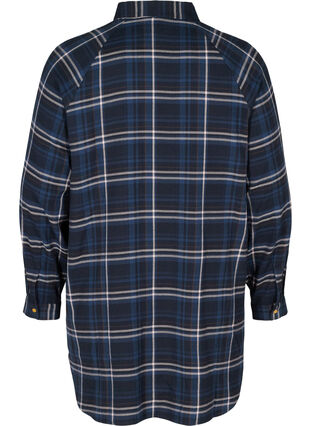 Løstsiddende tunika med ternet mønster, Black Check Comb, Packshot image number 1