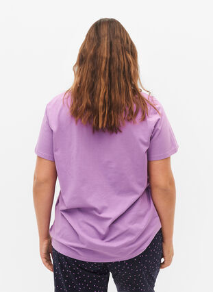 Bomulds nat t-shirt med tekstprint, L.Crystal w.Dreamer, Model image number 1