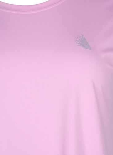 Kortærmet trænings t-shirt, Pastel Lavender, Packshot image number 2