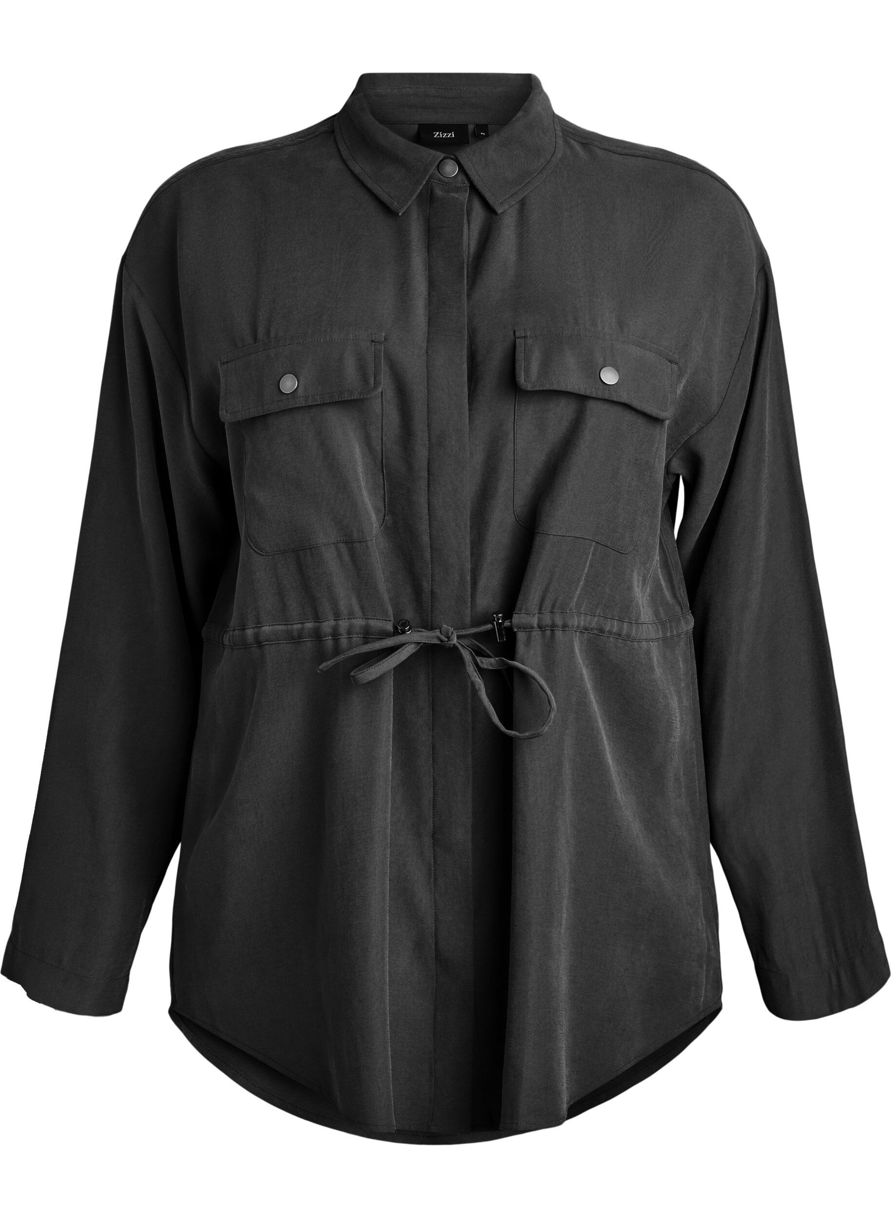 Tunika med brystlommer og justerbar talje