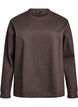 Sweatshirt med rund hals , Brun, Packshot image number 0