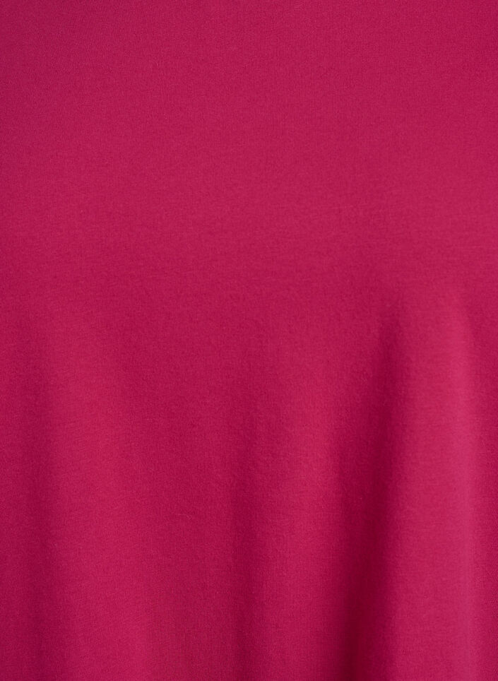 Basis jerseybluse med lange &aelig;rmer, Lyser&oslash;d, Packshot image number 2