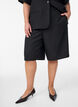 L&oslash;se bermudashorts med h&oslash;j talje, Sort, Model image number 3