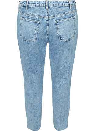 Mille mom fit jeans i bomuld, Blue denim, Packshot image number 1