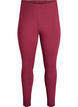 Leggings i bomuld med foer, M&oslash;rk Bordeaux, Packshot image number 0