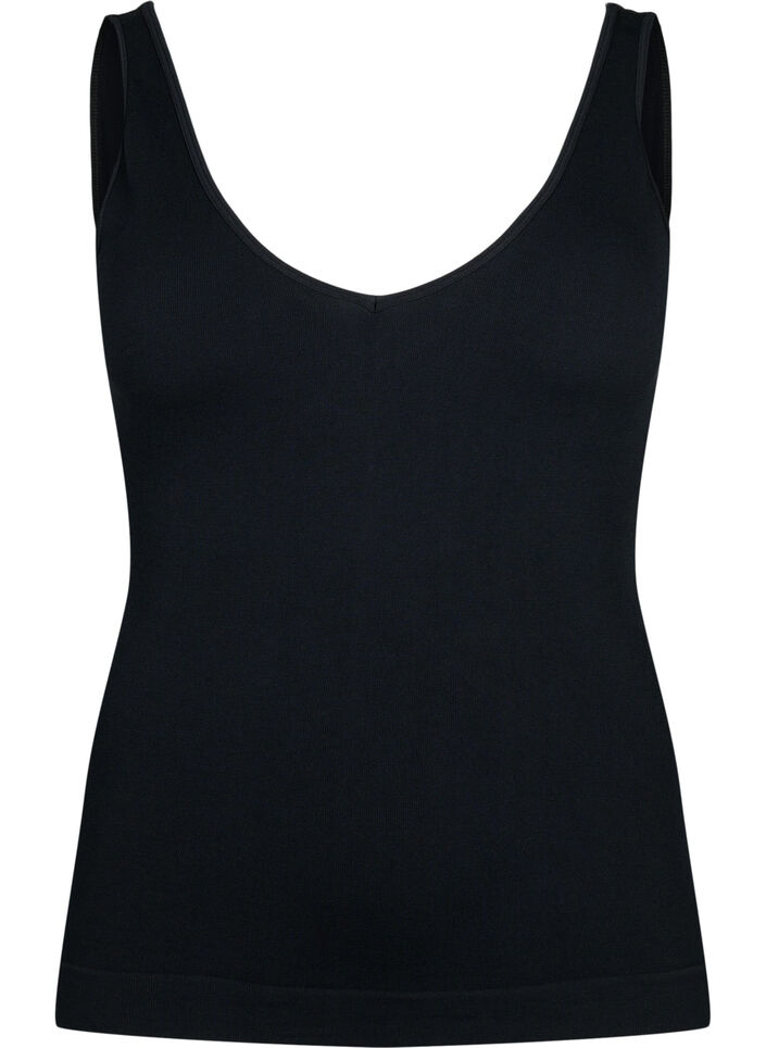 Seamless top i modal, Black, Packshot image number 0