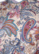Viskose tunika med paisleyprint og 3/4 ærmer, Sand Do. Paisley AOP, Packshot image number 2