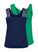 2-pak top med blonder, Navy B/Jolly Green, Packshot image number 1