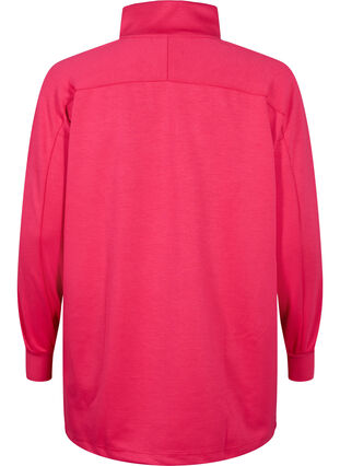 Lang sweatshirt med lomme og lynlås, Jazzy, Packshot image number 1