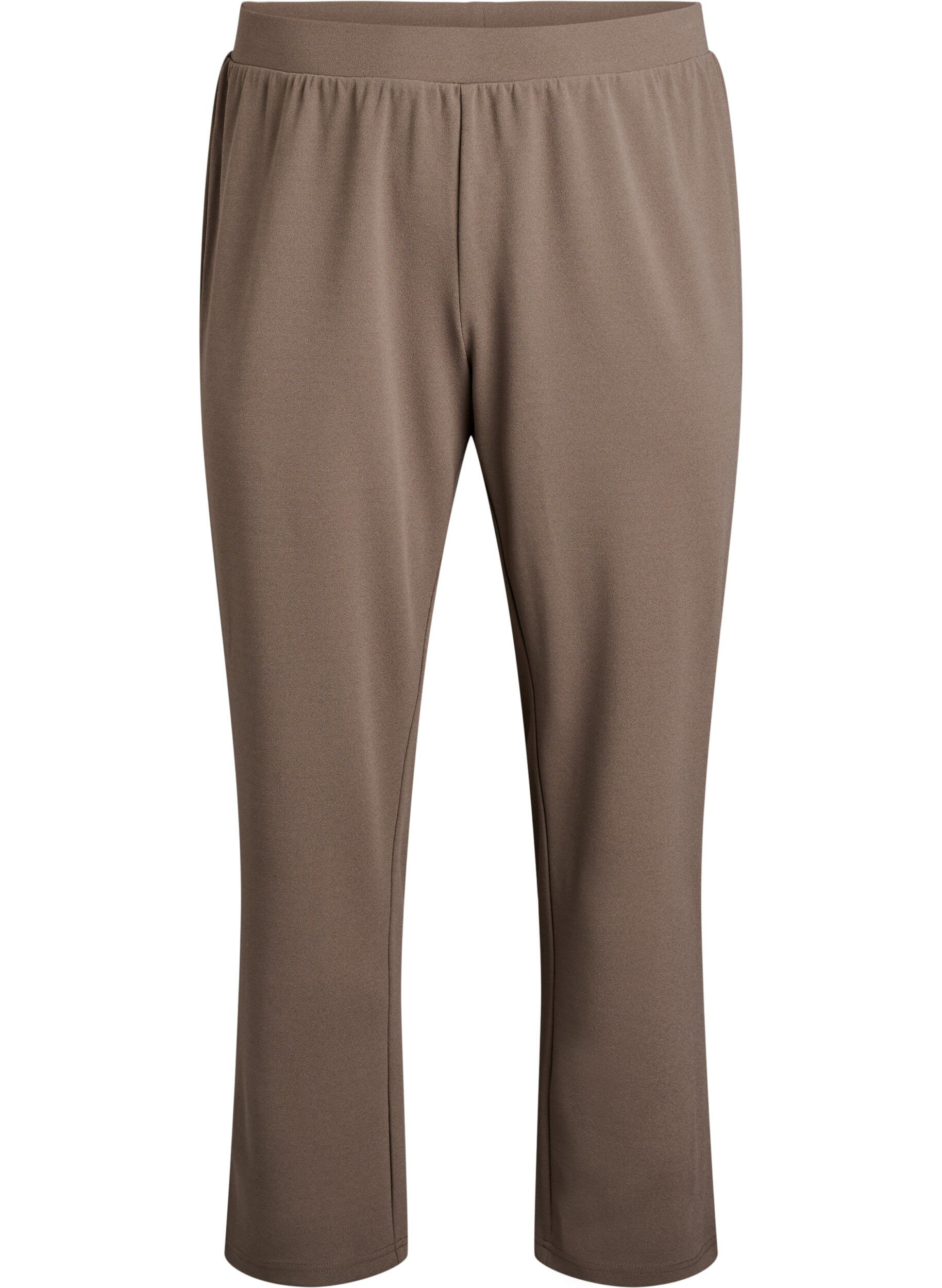 ZizziBukser med straight fit, Beige, Packshot image number 0