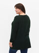 Strikbluse i bomulds-viskosemix, Gr&oslash;n, Model image number 2
