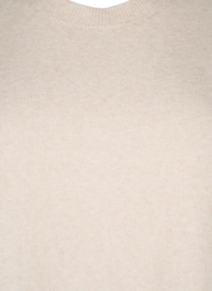 Strikvest med ribkant, Pumice Stone Mel., Packshot image number 2