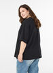 Oversize t-shirt med 1/2 ærmer, Sort, Model image number 2