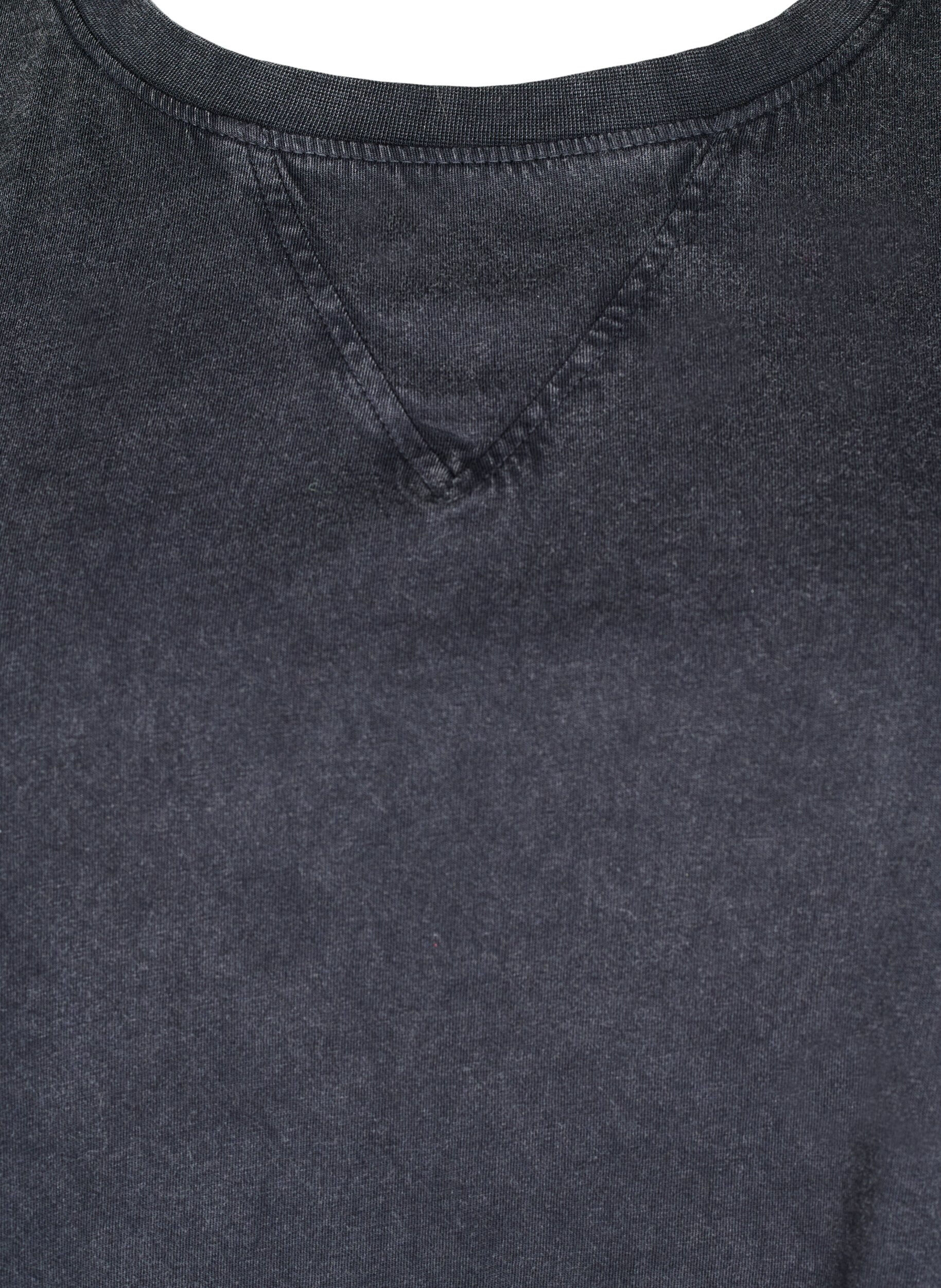 Zizzi Boxy t-shirt i &oslash;kologisk bomuld, Gr&aring;, Packshot image number 2