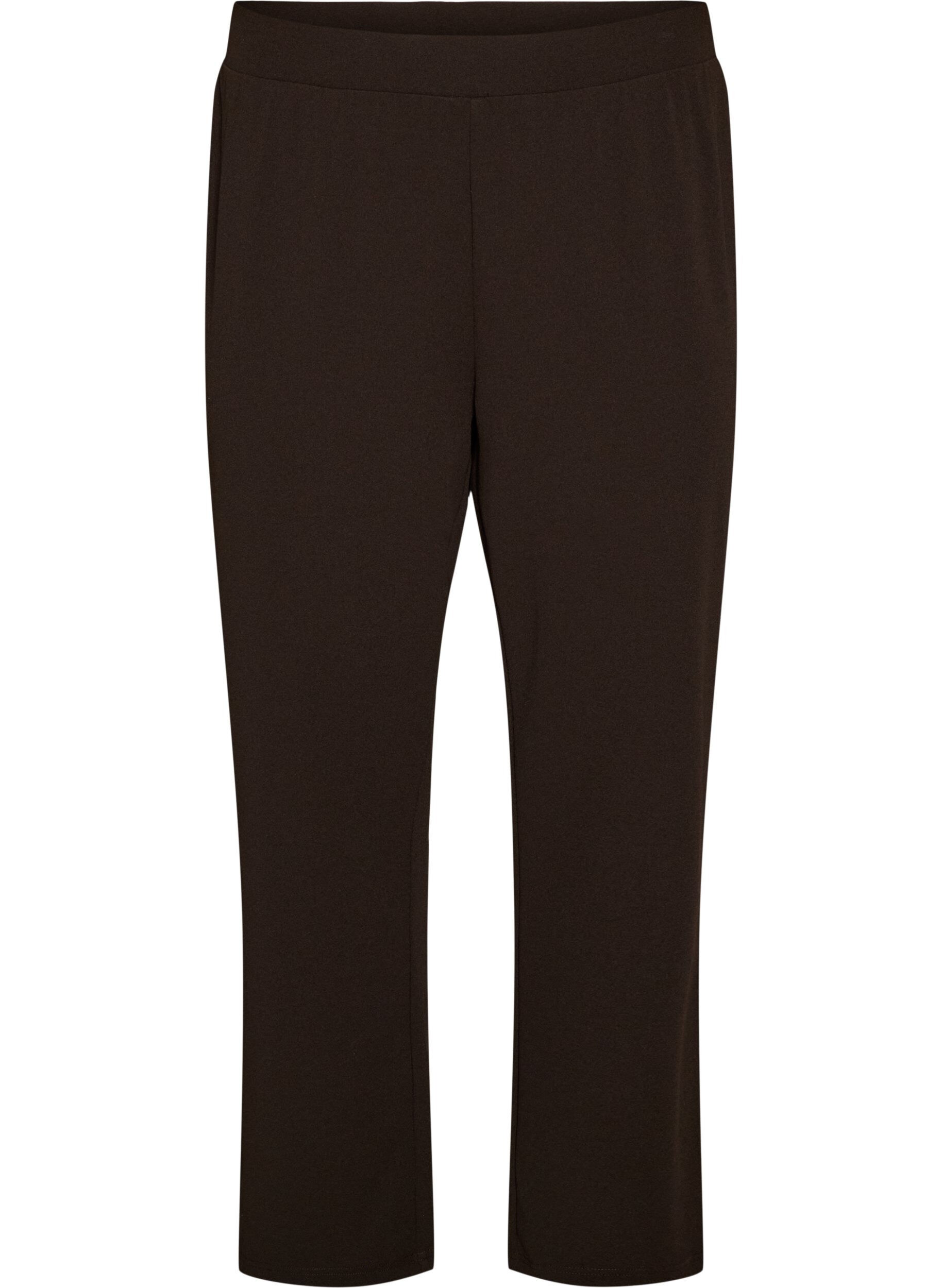 ZizziBukser med straight fit, Brun, Packshot image number 0