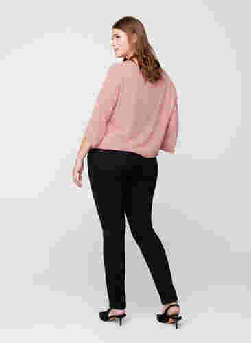 Ekstra slim fit Sanna jeans, Black, Model image number 1