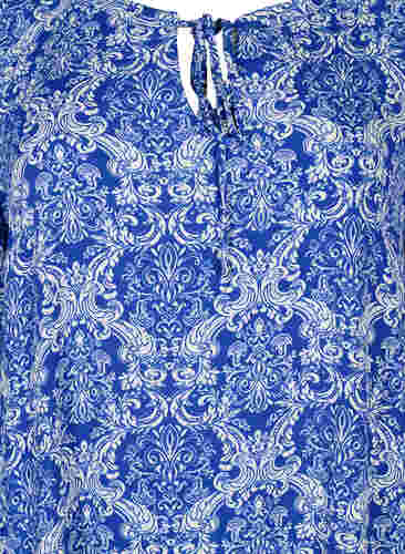 Kortærmet viskose kjole med print, S. the web Oriental, Packshot image number 2