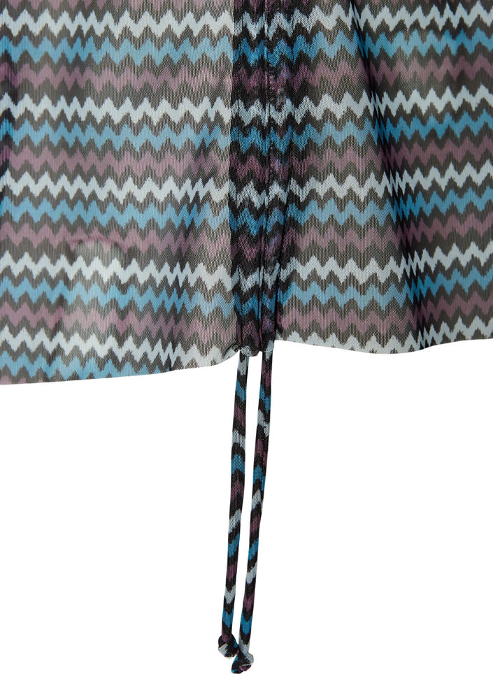 M&oslash;nstret tankinitop med b&oslash;jle og krydsede stropper, Bl&aring;, Packshot image number 3