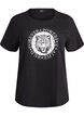 T-shirt med motiv, Sort, Packshot image number 0