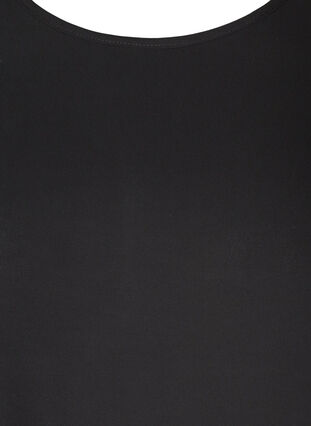 Bluse med 3/4 ærmer og nitter, Black, Packshot image number 2