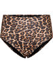 Højtaljet bikinitrusse med leoprint, Leopard Print, Packshot image number 0