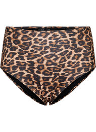 Højtaljet bikinitrusse med leoprint, Leopard Print