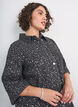 Denimkjole med pailletter og 3/4-&aelig;rmer, Sort, Model image number 3